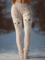 Women's Cat Art Print bottoms