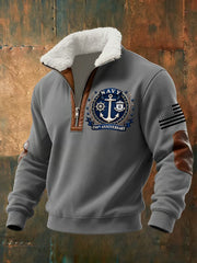Men's Navy 250th Anniversary Printed Hoodie