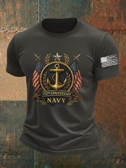Men's Navy Printed T-shirt