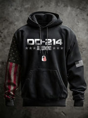 Men's Men's Veteran Print Casual Hoodie