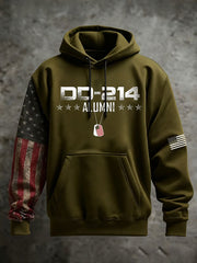 Men's Men's Veteran Print Casual Hoodie