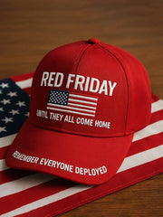 Unisex US Red Friday Printed Casual Hat