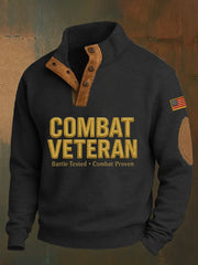 Men's Combat Veteran Print Casual Pullover