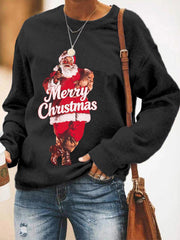 Women's Merry Christmas Santa Claus Casual Sweatshirt