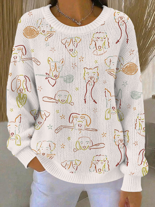 Women's Cute Animal Pattern Cozy Knitted Sweater