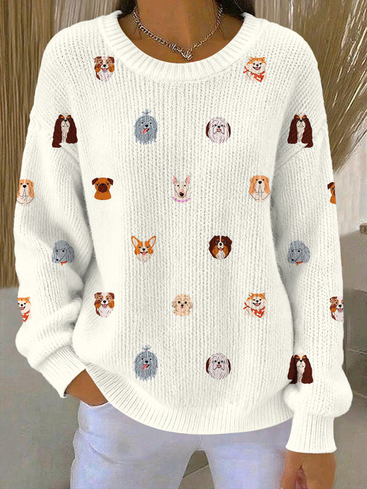 Women's Cute Animal Pattern Cozy Knitted Sweater