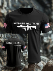 Men's Funny Veteran Retirement Printed T-shirt