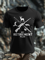 Men's Funny Veteran Retirement Printed T-shirt