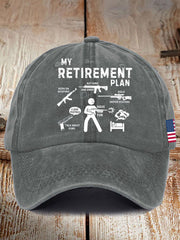 Unisex Funny Veteran Retirement Printed Hat