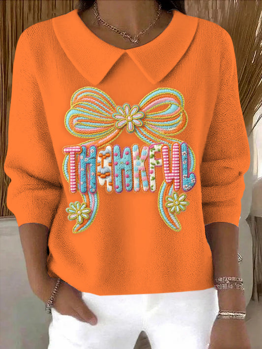 Women's Thanksgiving Knit Sweater