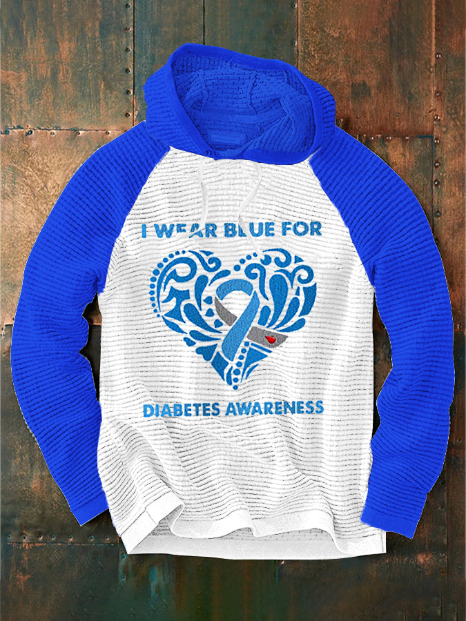 Men's TWEAR BLUE FOR DIABETES AWARENESS Hoodie