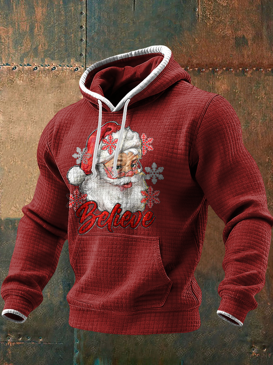 Men's Funny Christmas Printed Hoodie