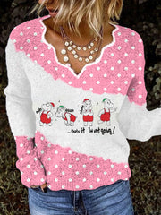 Women's Funny Hippo Holiday That's It I'm Not Going Christmas Top