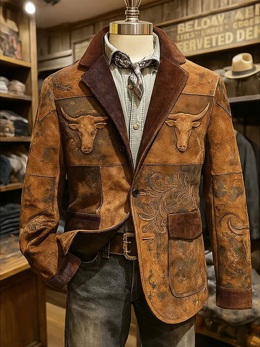 Men's Retro Western Casual Blazer