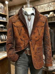 Men's Retro Western Casual Blazer