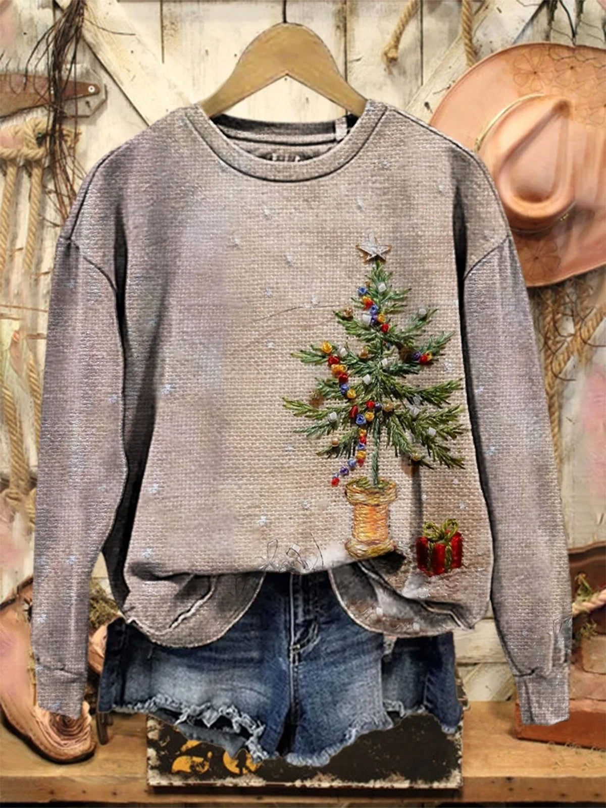Women's Christmas Print Sweatshirt