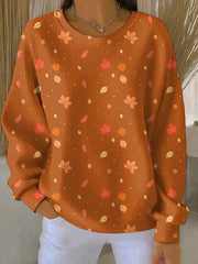 Women's Thanksgiving Print Casual Sweatshirt