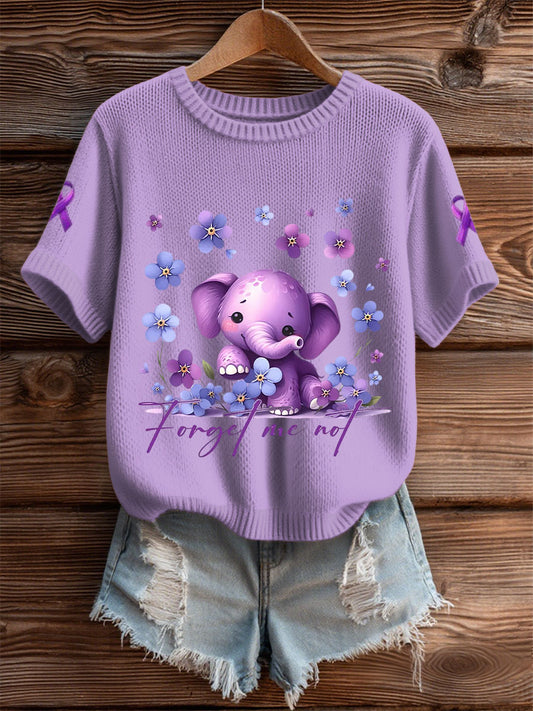 Women's Alzheimer's forget me not tops