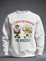 Men's Funny Christmas Printed Sweatshirt