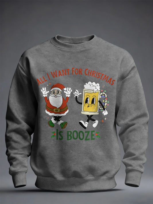 Men's Funny Christmas Printed Sweatshirt