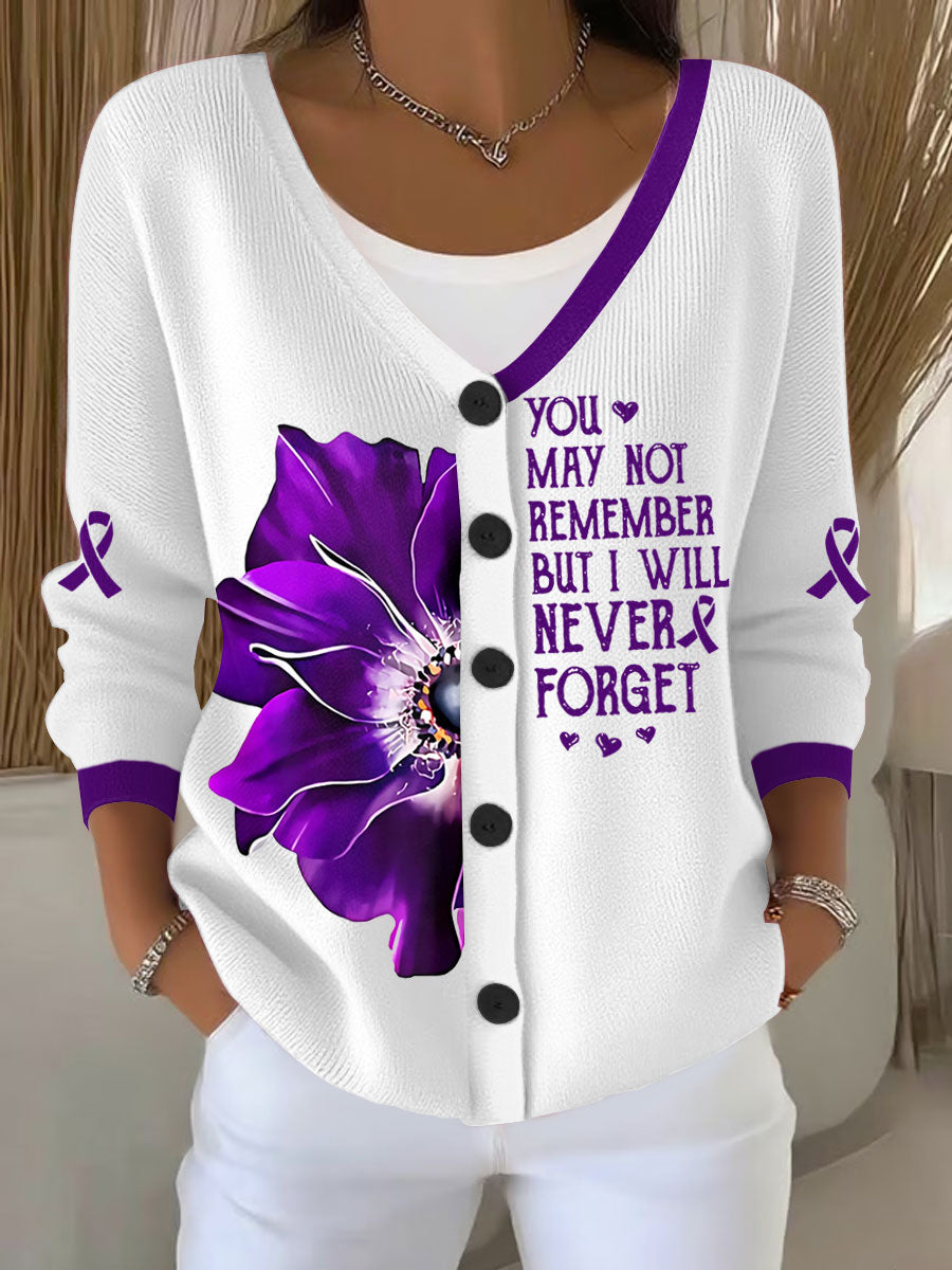 Women's Alzheimer's cardigan gracestitchs
