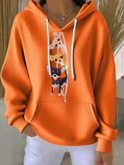 Women's Chihuahuas Print Casual Hoodie gracestitchs