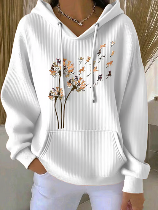 Women's Chihuahuas Print Casual Hoodie gracestitchs