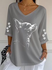 Women's Chihuahuas Print Casual T-shirt gracestitchs