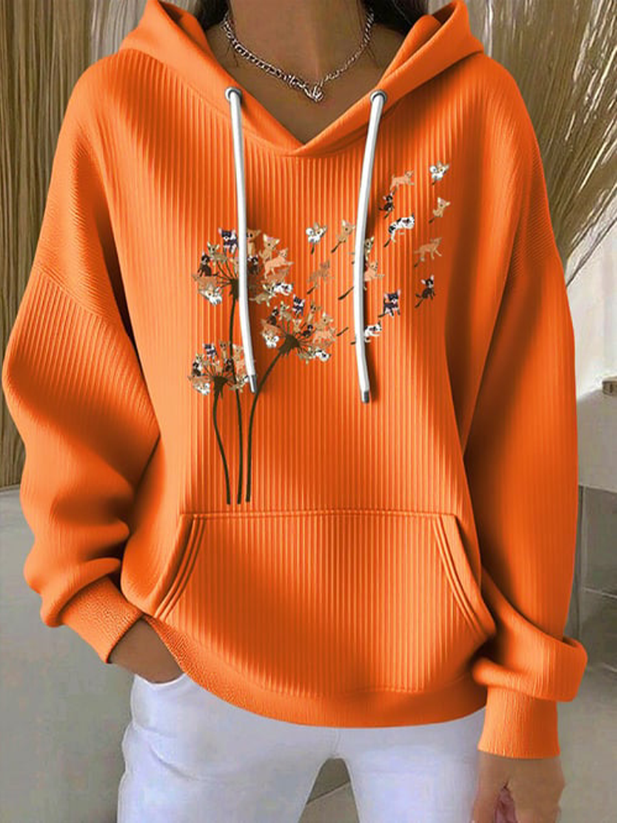 Women's Chihuahuas Print Casual Hoodie gracestitchs