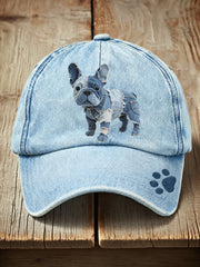 Lovely French Bulldog Patchwork Art Hat