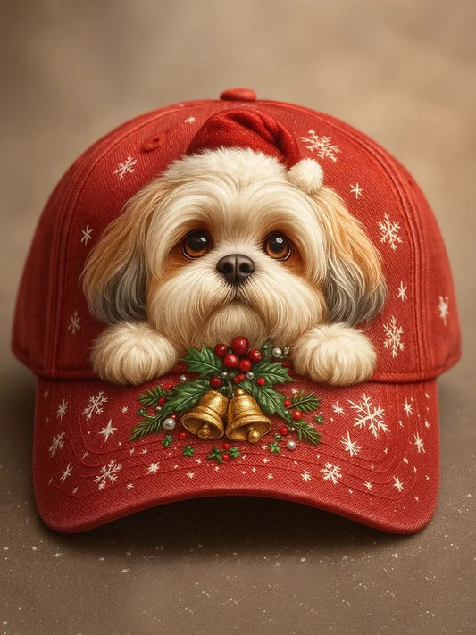 Christmas Dog Art Hat