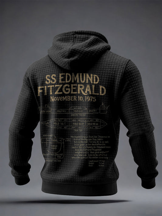 Men's Edmund Fitzgerald Legend Printed Hoodie