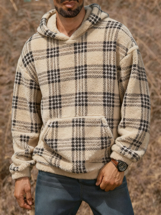 Men's Vintage Western Printed Casual Hoodie