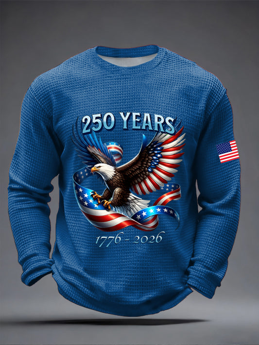 Men's American 250th Anniversary Print Waffle Top