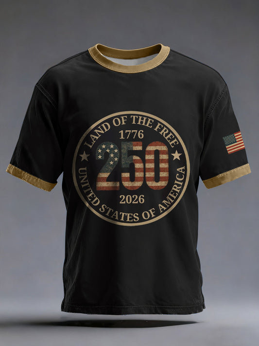 Men's American 250th Anniversary Print T-Shirt