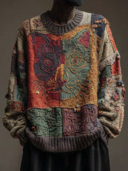 Men's Cat Art Vintage Tops gracestitchs