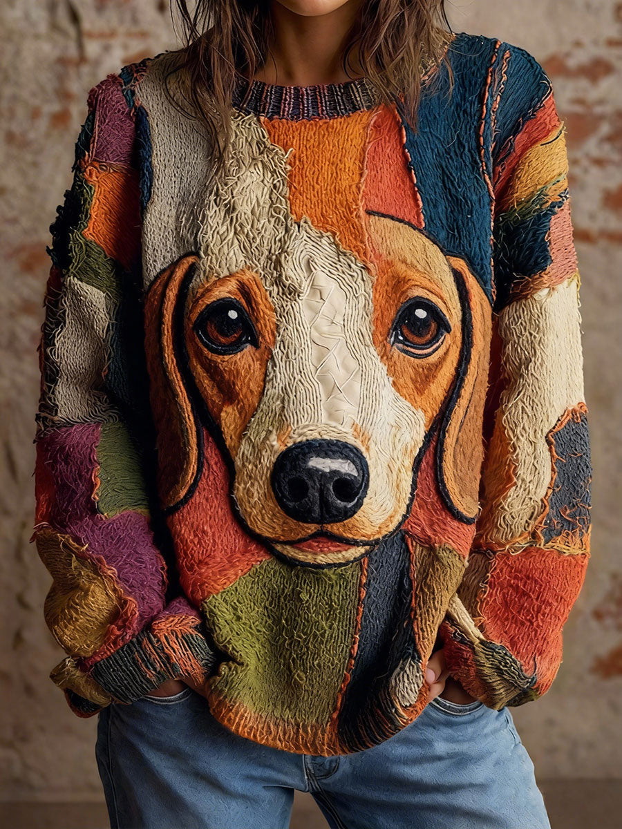 Women's Art Dachshund Vintage Tops gracestitchs