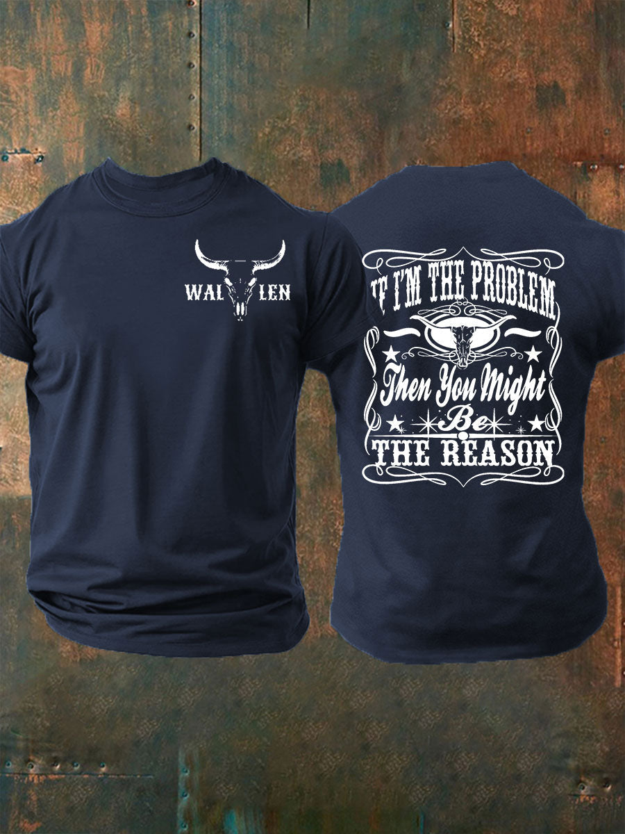 Men's IF I'm The Problem Short-sleeved T-shirt gracestitchs