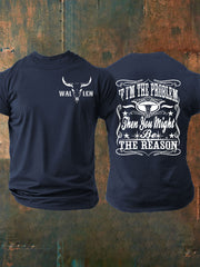 Men's IF I'm The Problem Short-sleeved T-shirt gracestitchs