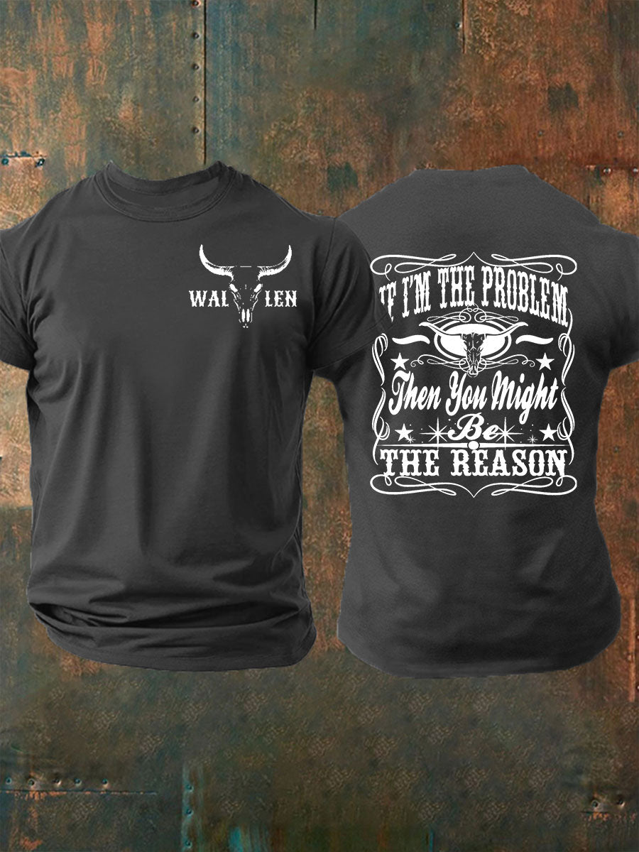 Men's IF I'm The Problem Short-sleeved T-shirt gracestitchs