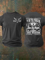 Men's IF I'm The Problem Short-sleeved T-shirt gracestitchs
