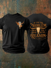 Men's iIF I'm The Problem Short-sleeved T-shirt gracestitchs