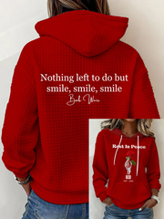 Women's RIP Bob Weir Large-sized Hooded Sweatshirt gracestitchs