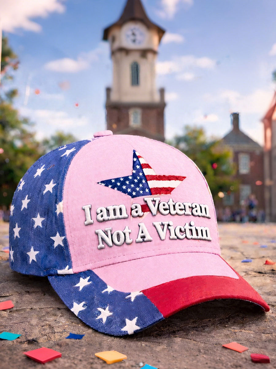 Women's I am a veteran not a victim hats gracestitchs