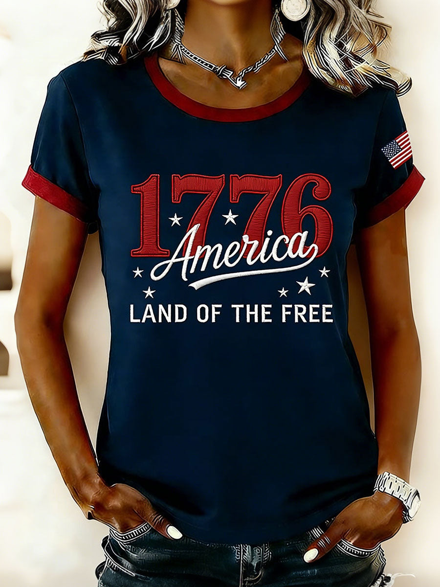 Women's 1776 America Land of the Free T-Shirts