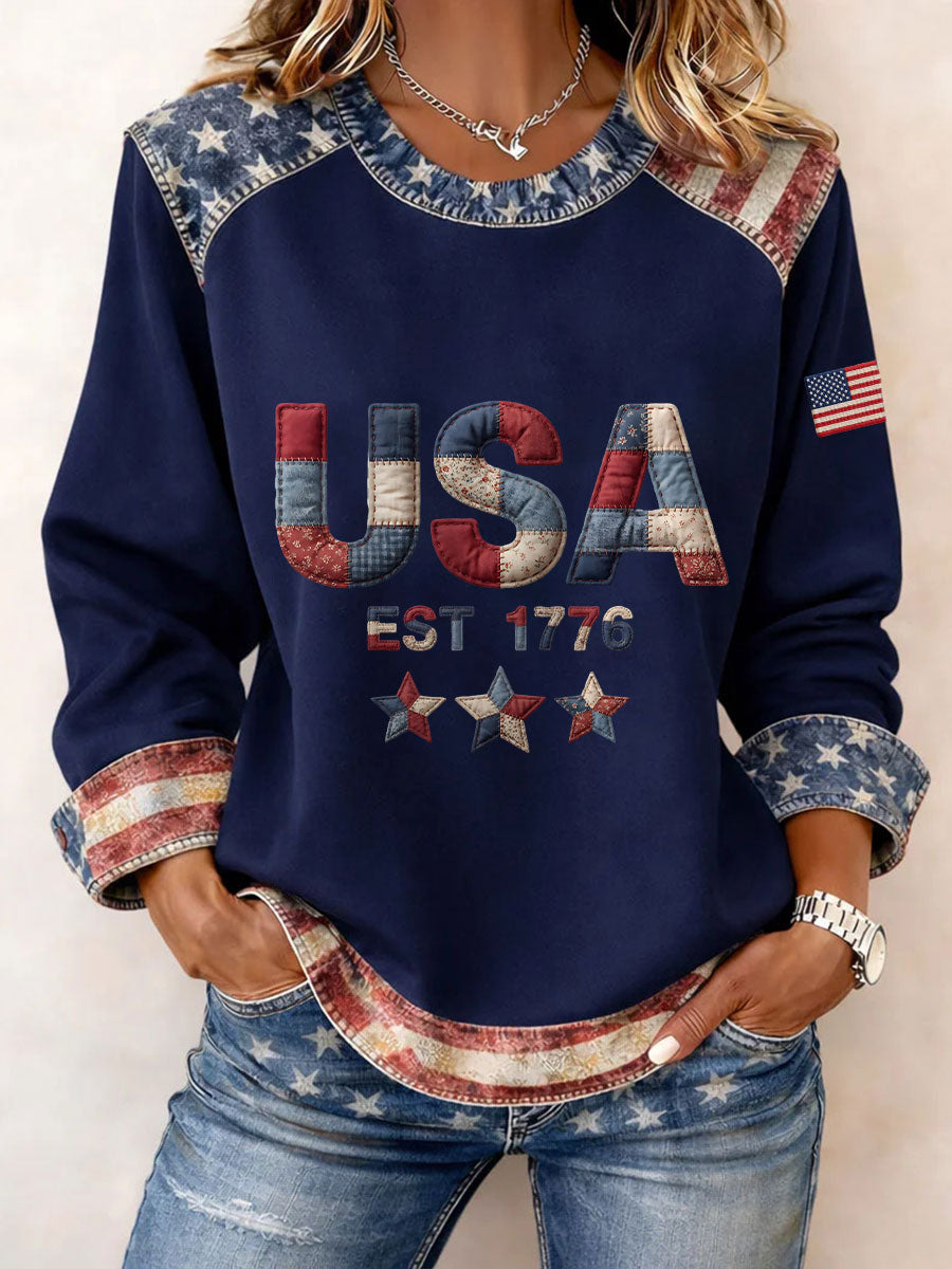 Women's USA 1776 Sweatshirts gracestitchs