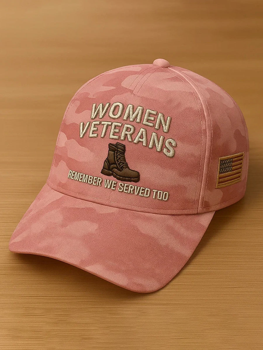 Women‘s Veterans Print Hat gracestitchs