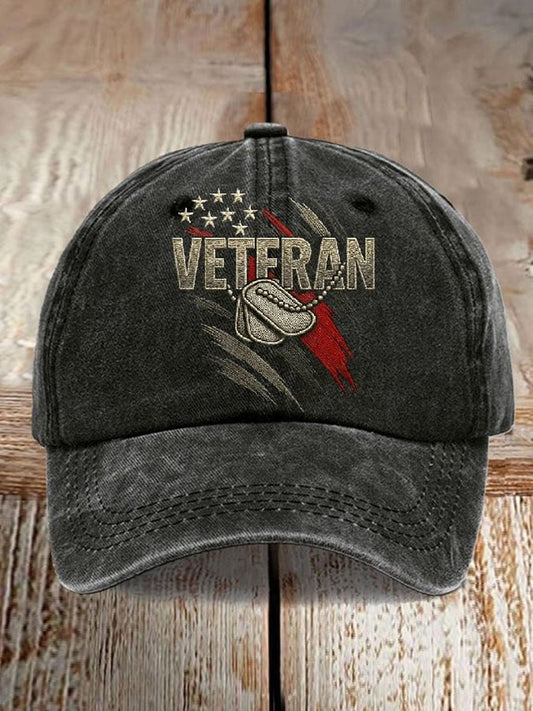 Unisex Casual veteran Print Hat gracestitchs