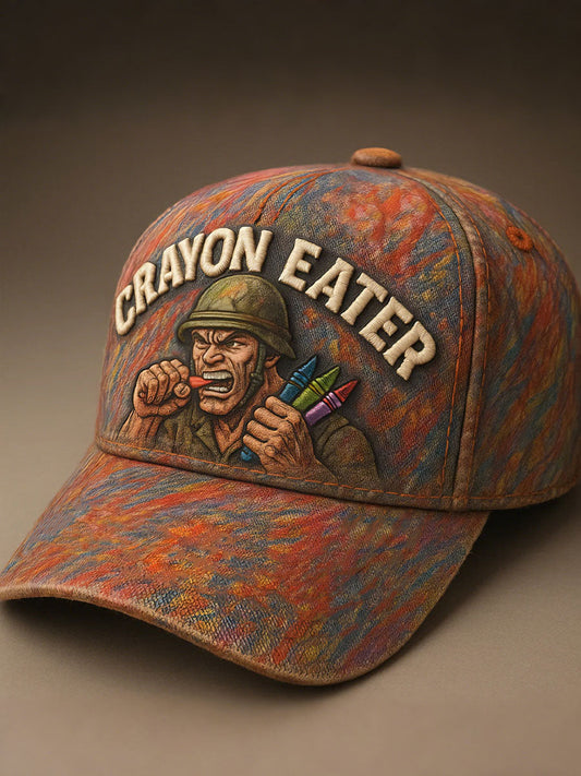 Crayon Eater Veteran Unisex Retro Hats gracestitchs