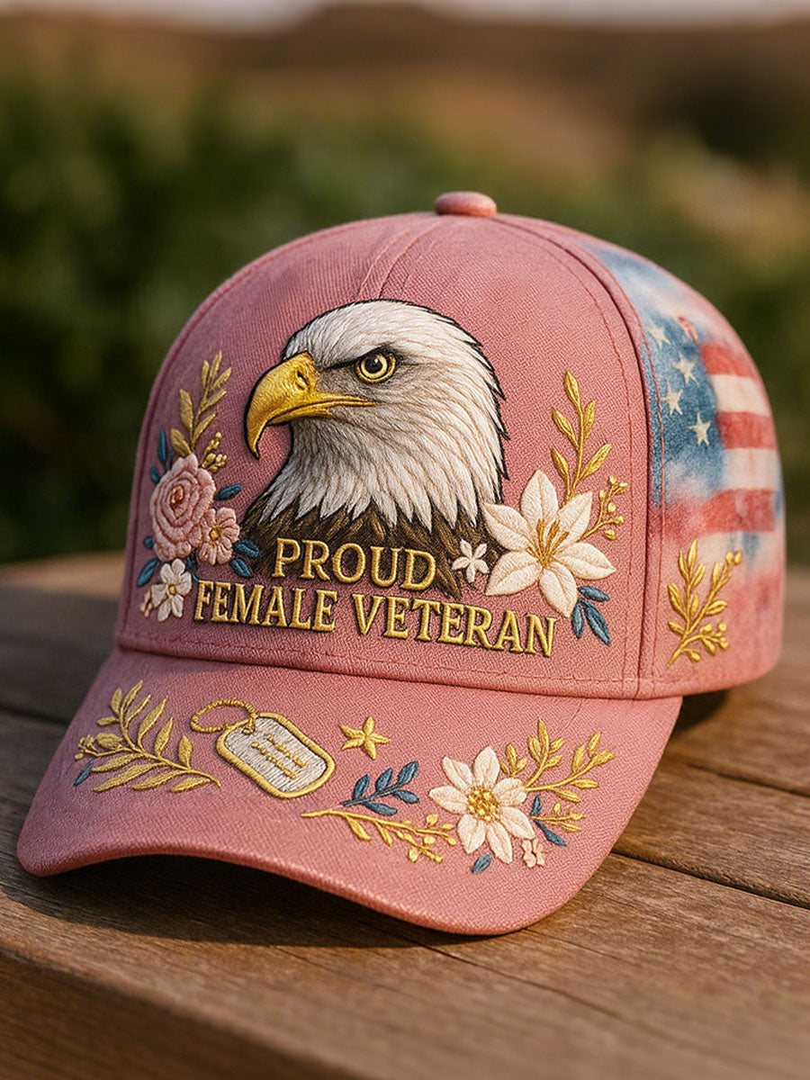 Women's Proud Female Veteran Hats gracestitchs